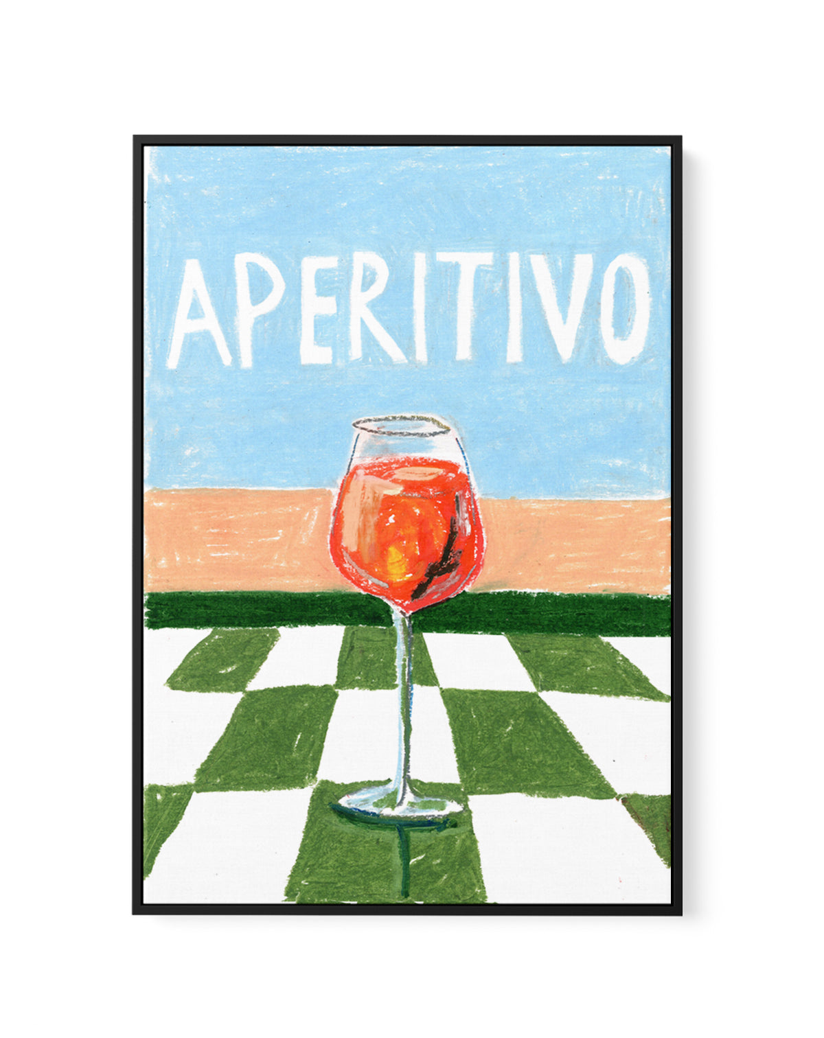 Aperitivo by Laura Page | Framed Canvas Art Print