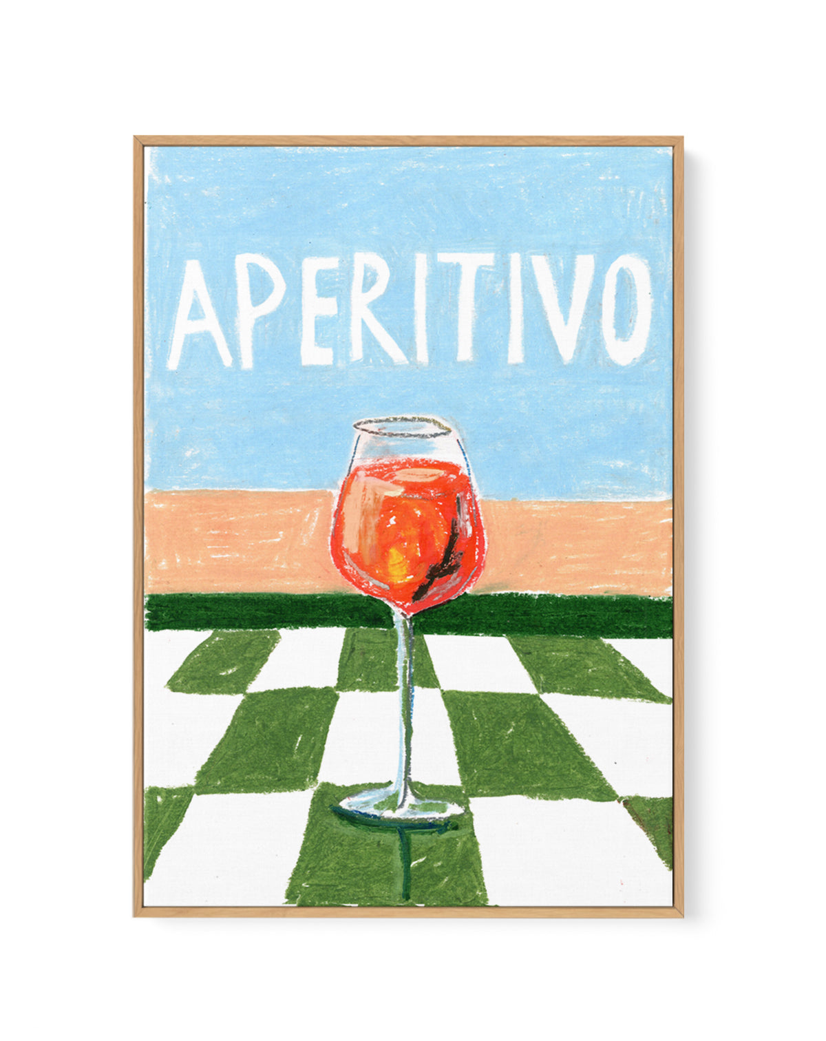 Aperitivo by Laura Page | Framed Canvas Art Print
