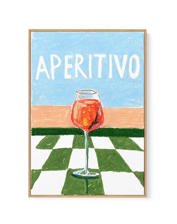 Aperitivo by Laura Page | Framed Canvas Wall Art