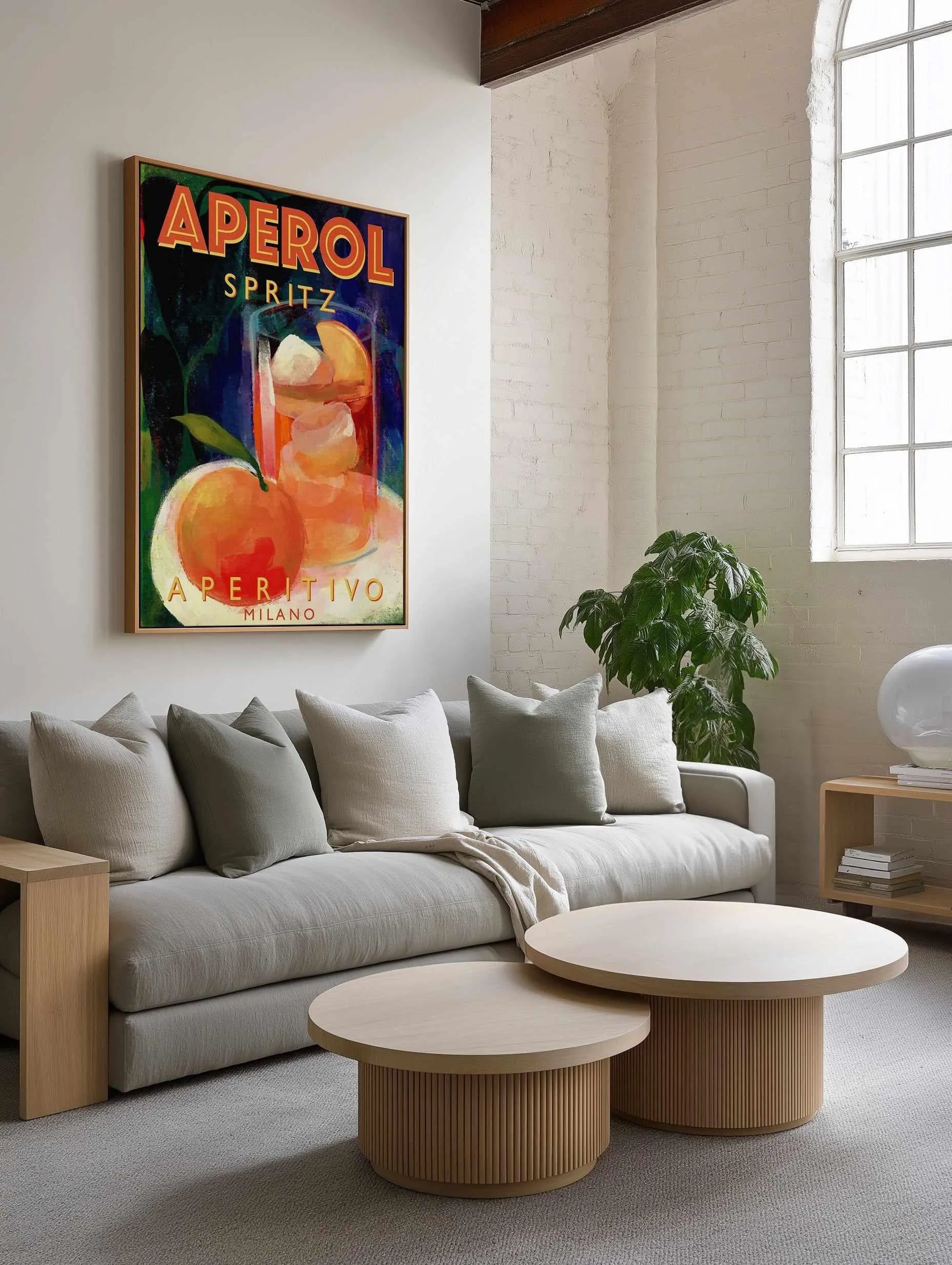 Aperol Spritz Aperitivo Milano by Marco Marella | Framed Canvas Art Print from Olive et Oriel where you can shop wallpaper and artworks online