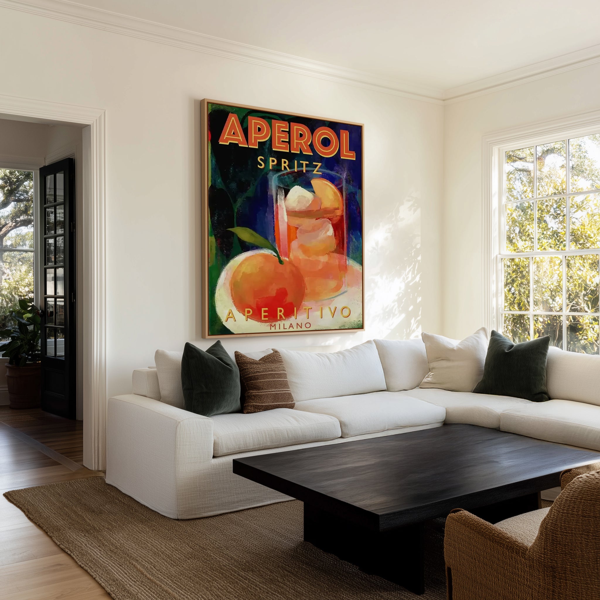 Spritz Afertivo by Marco Marella | Framed Canvas Wall Art