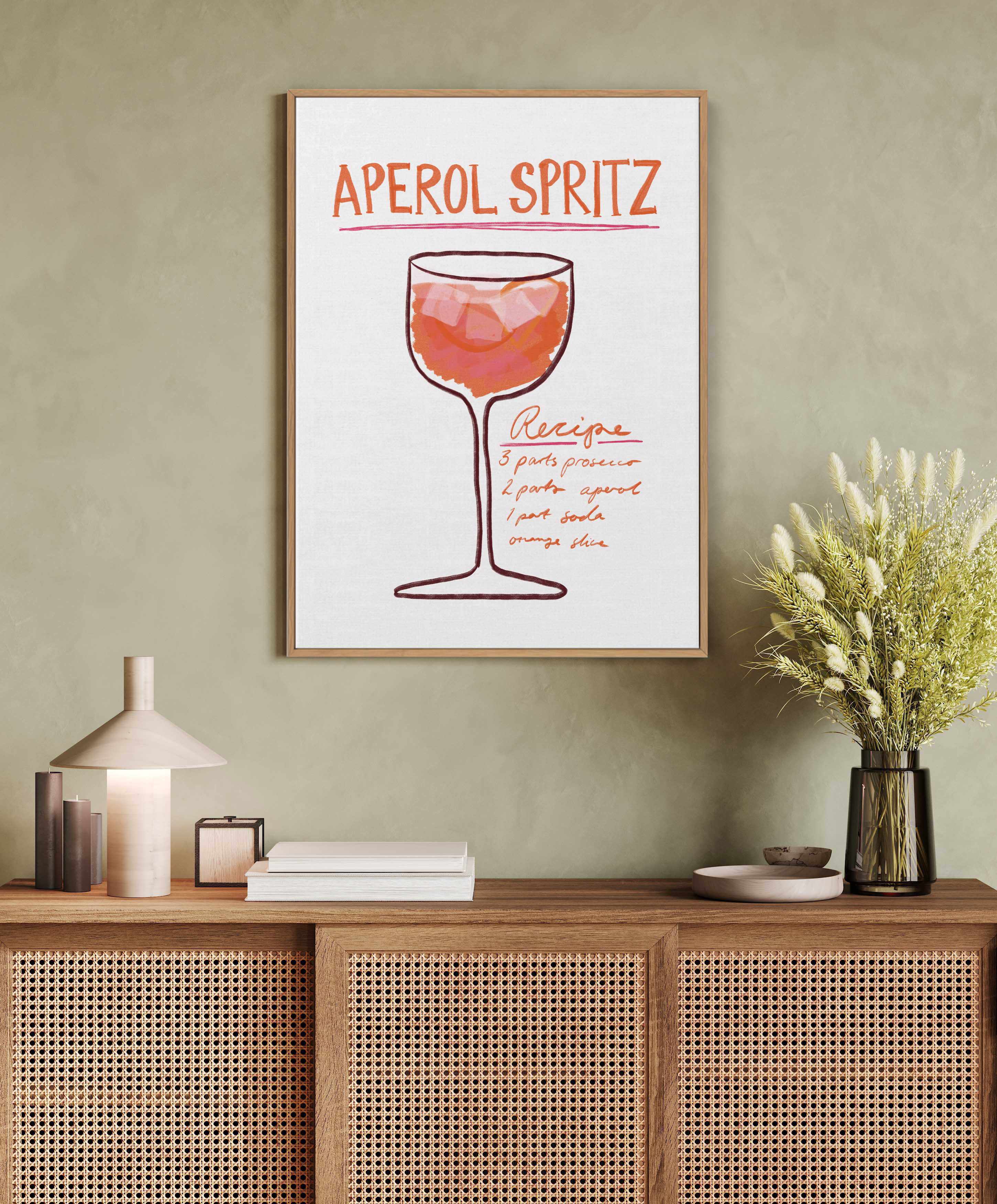 Aperol Spritz By Athene Fritsch | Framed Canvas Art Print