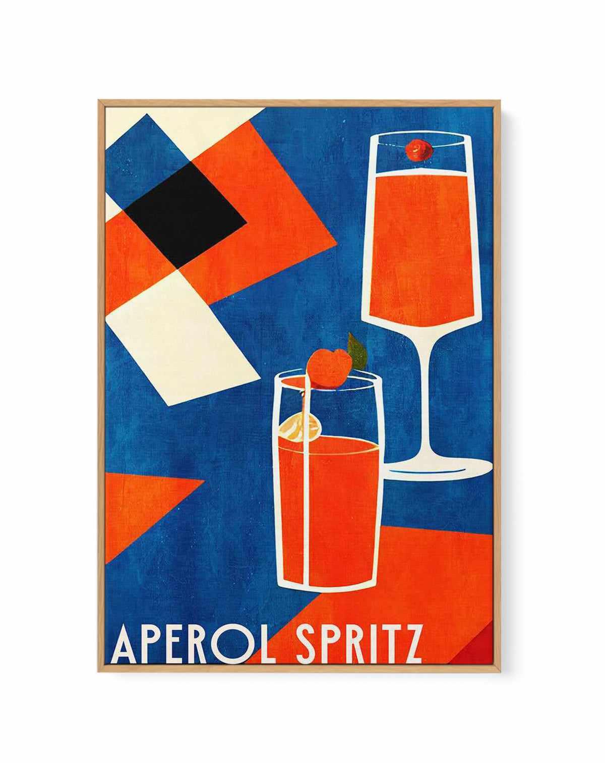 Aperol Spritz By Bo Anderson | Framed Canvas Art Print