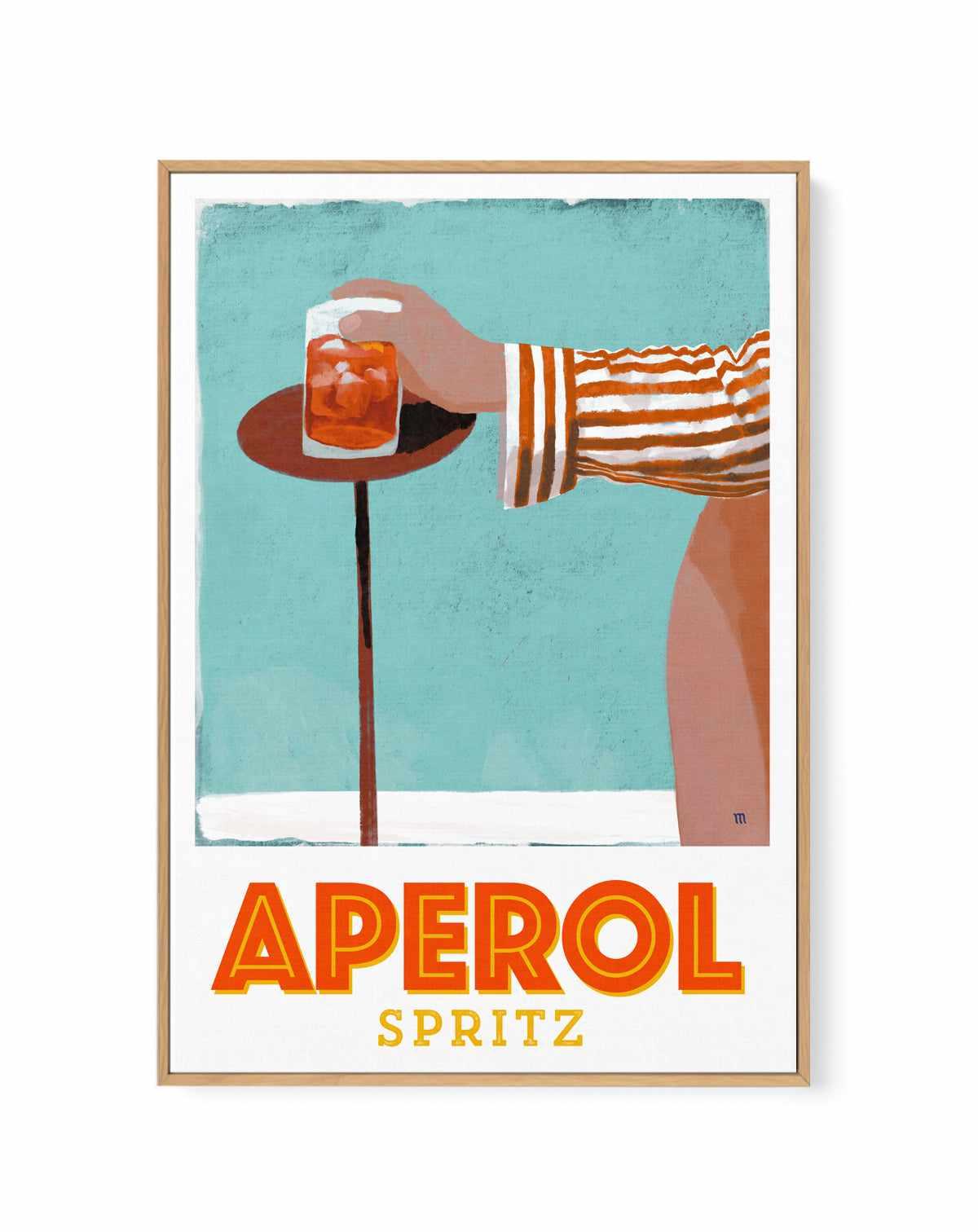 Aperol Spritz by Marco Marella | Framed Canvas Art Print from Olive et Oriel where you can shop wallpaper and artworks online