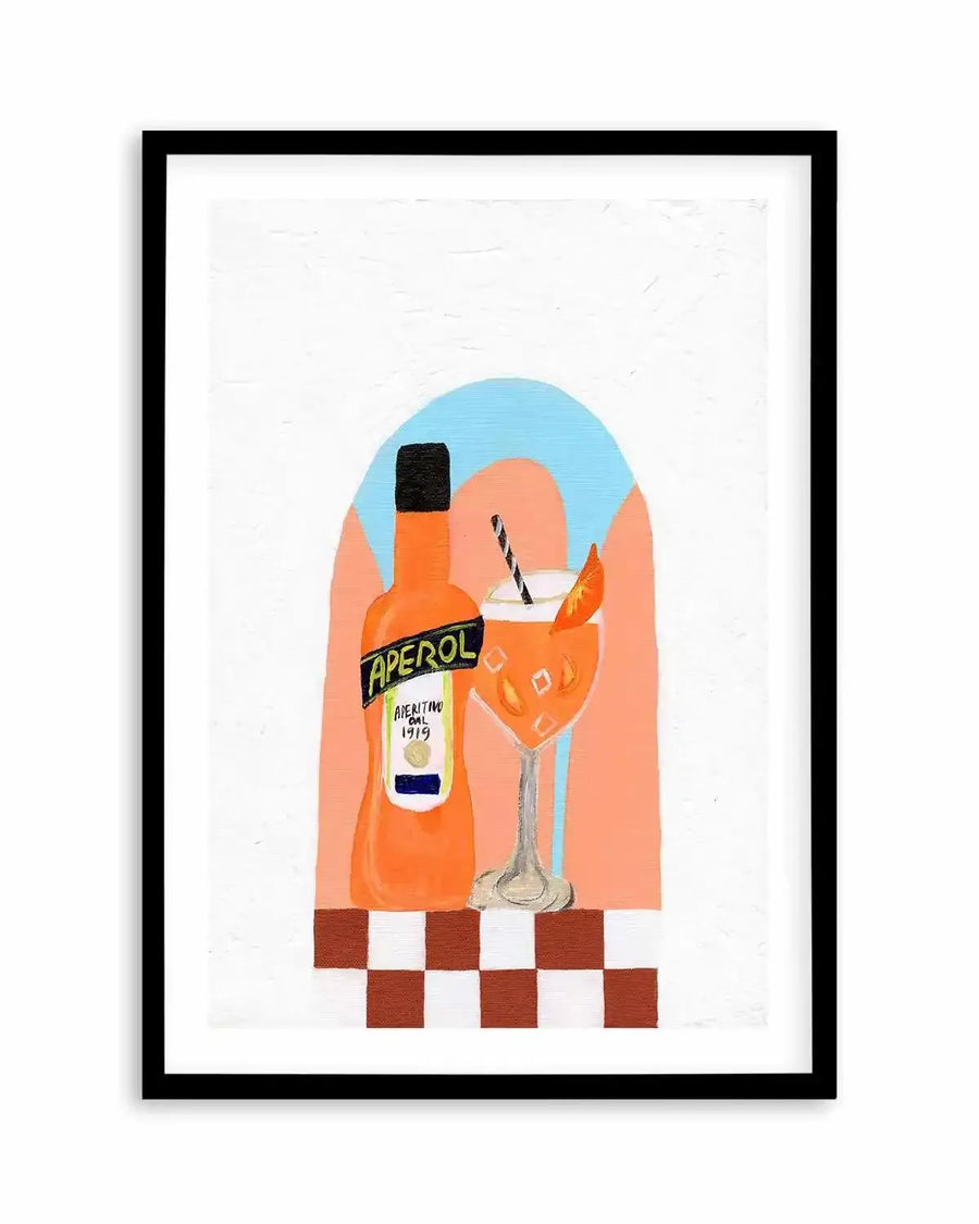Aperol by Britney Turner Art Print from Olive et Oriel where you can shop wallpaper and artworks online