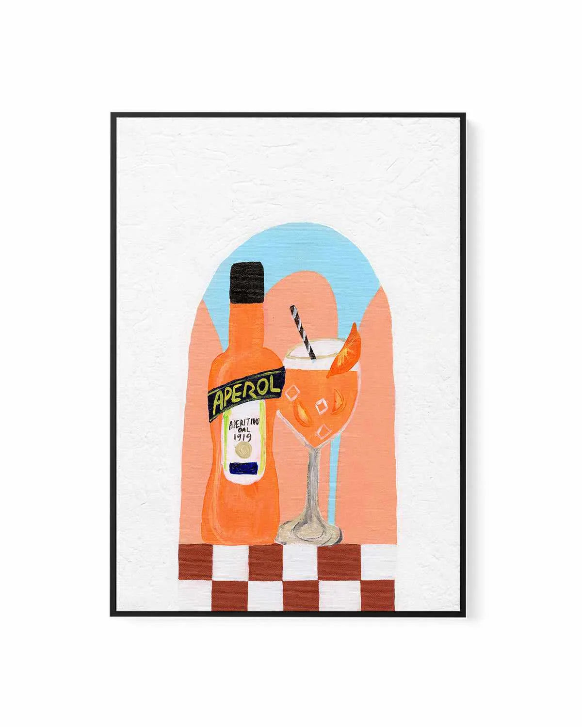 Aperol by Britney Turner | Framed Canvas Art Print from Olive et Oriel where you can shop wallpaper and artworks online
