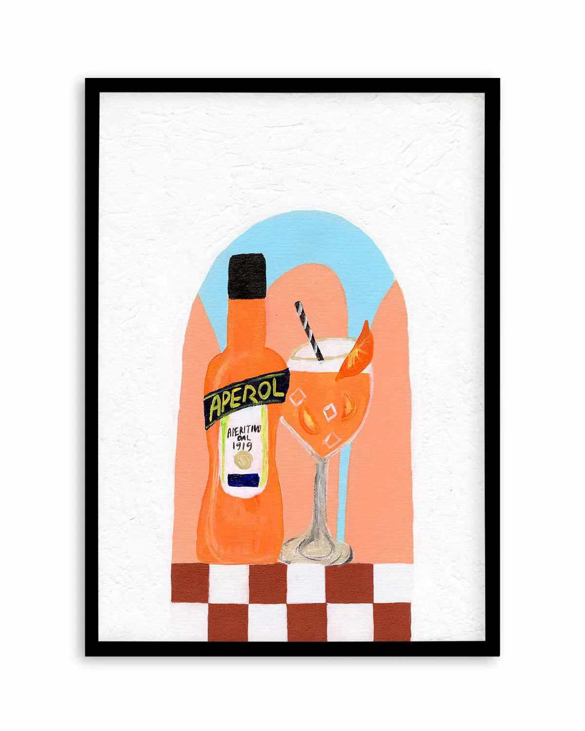 Aperol by Britney Turner Art Print from Olive et Oriel where you can shop wallpaper and artworks online