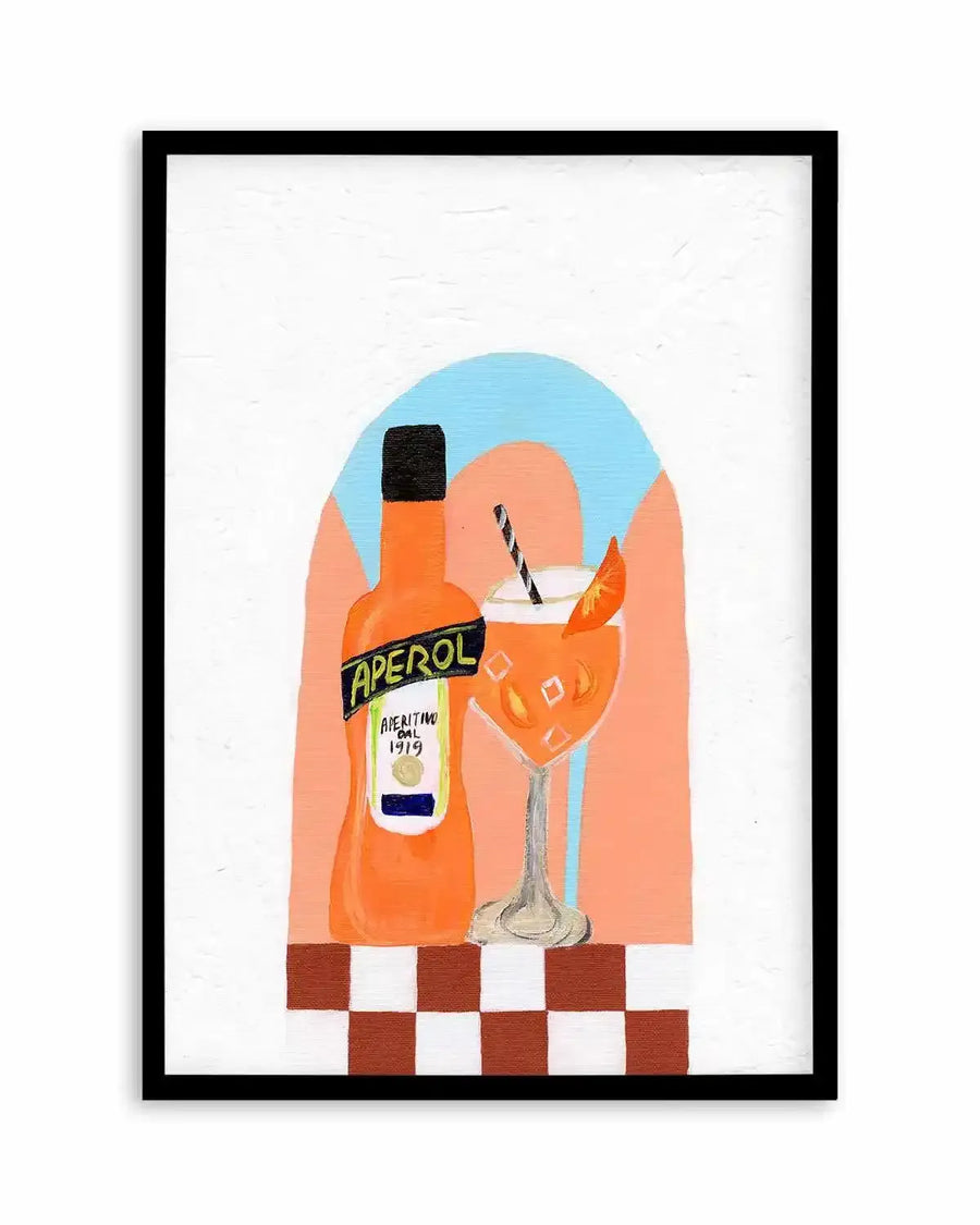 Aperol by Britney Turner Art Print from Olive et Oriel where you can shop wallpaper and artworks online