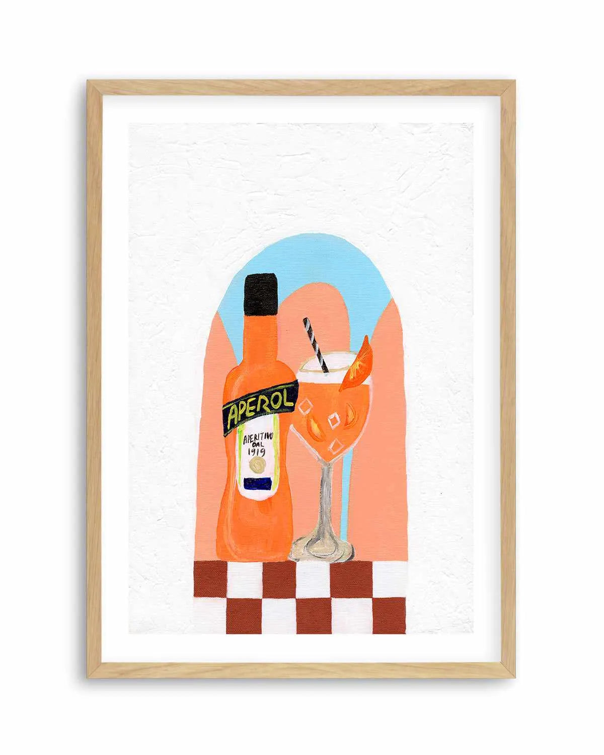Aperol by Britney Turner Art Print from Olive et Oriel where you can shop wallpaper and artworks online