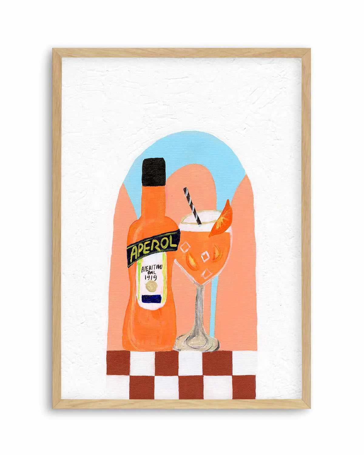 Aperol by Britney Turner Art Print from Olive et Oriel where you can shop wallpaper and artworks online