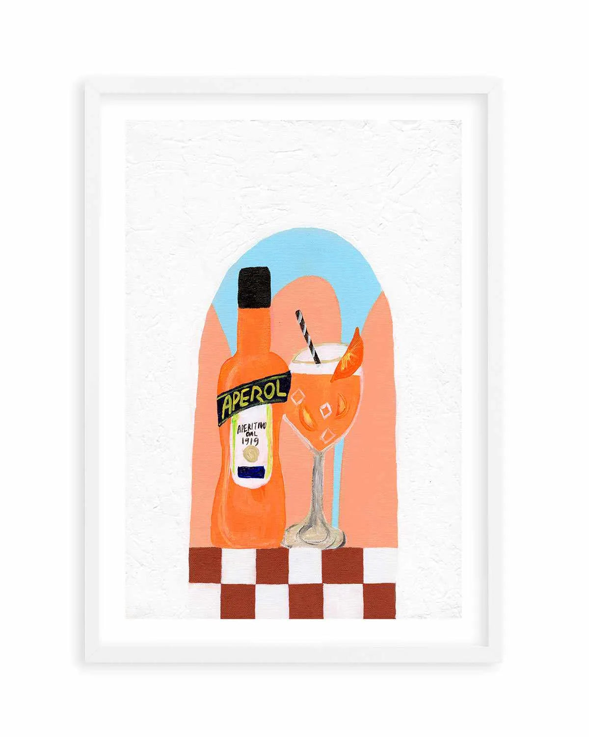 Aperol by Britney Turner Art Print from Olive et Oriel where you can shop wallpaper and artworks online