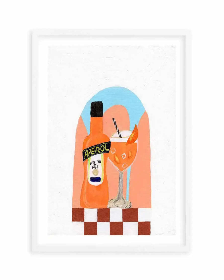 Aperol by Britney Turner Art Print from Olive et Oriel where you can shop wallpaper and artworks online