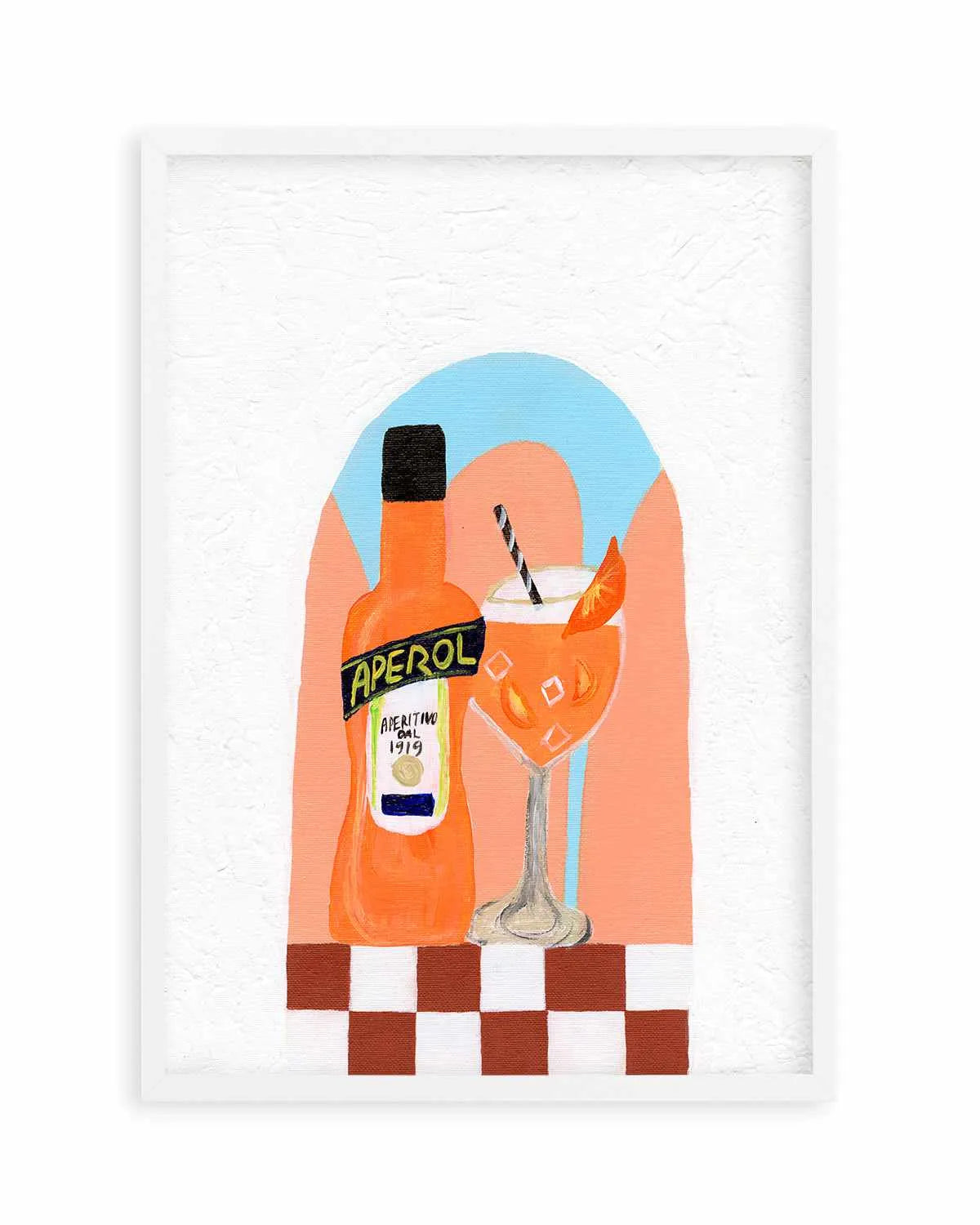 Aperol by Britney Turner Art Print from Olive et Oriel where you can shop wallpaper and artworks online