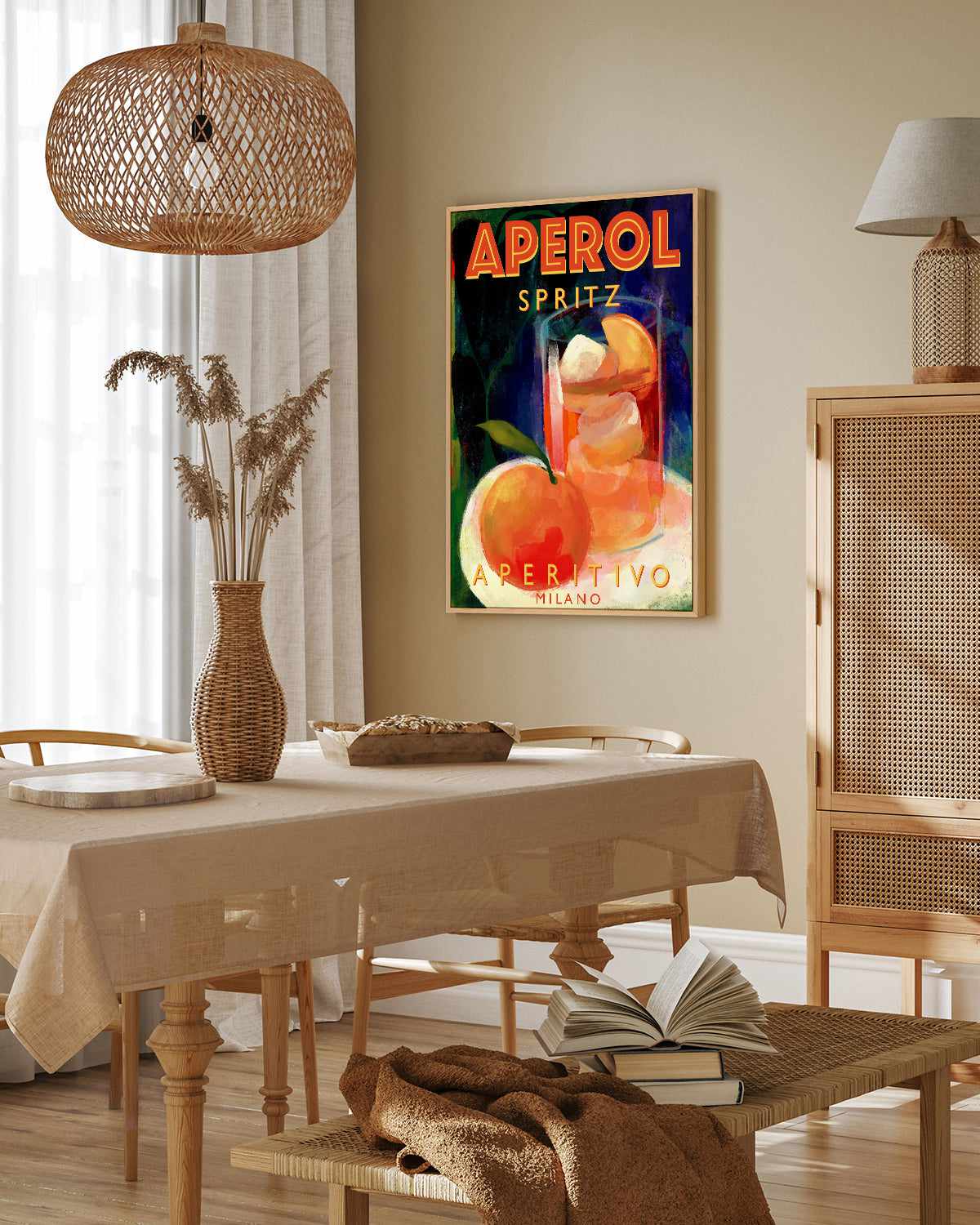 Aperol Spritz Aperitivo Milano by Marco Marella | Framed Canvas Art Print