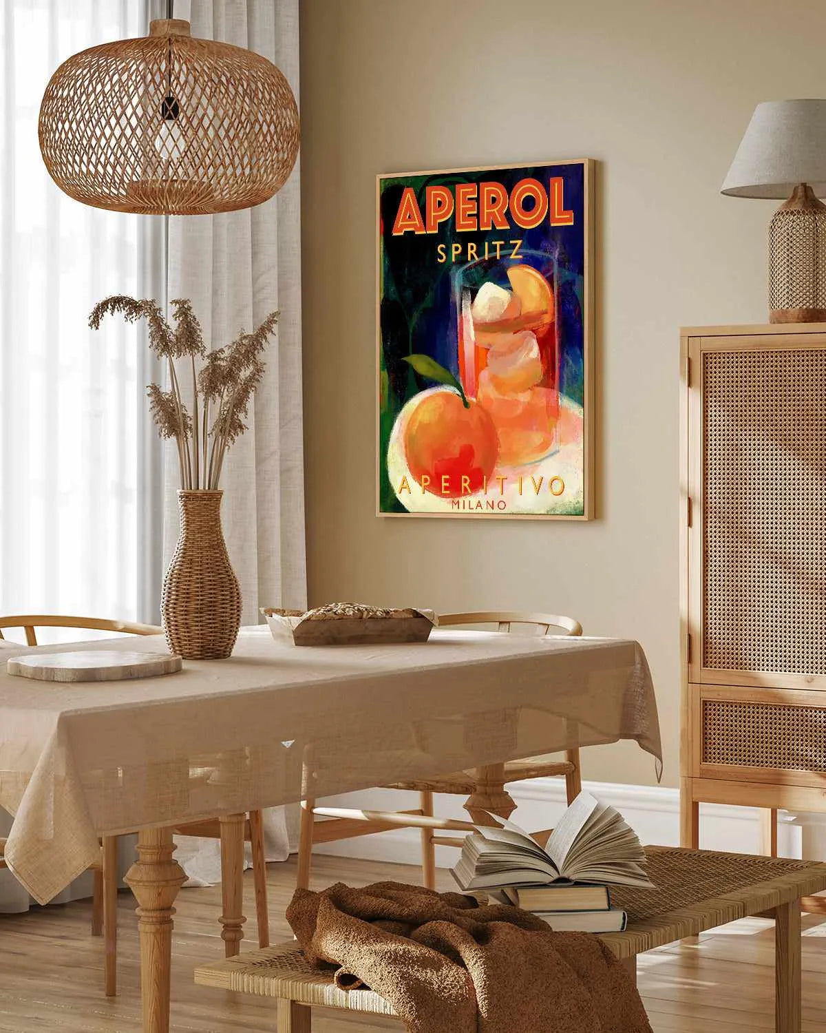 Aperol Spritz Aperitivo Milano by Marco Marella | Framed Canvas Art Print from Olive et Oriel where you can shop wallpaper and artworks online