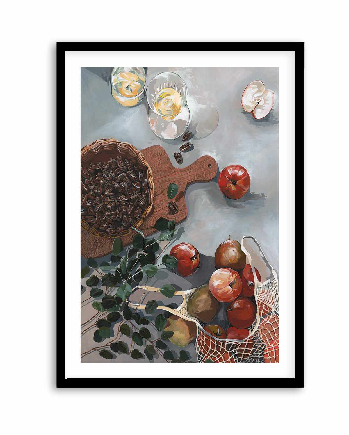 Apples and Walnuts by Cat Gerke | Art Print