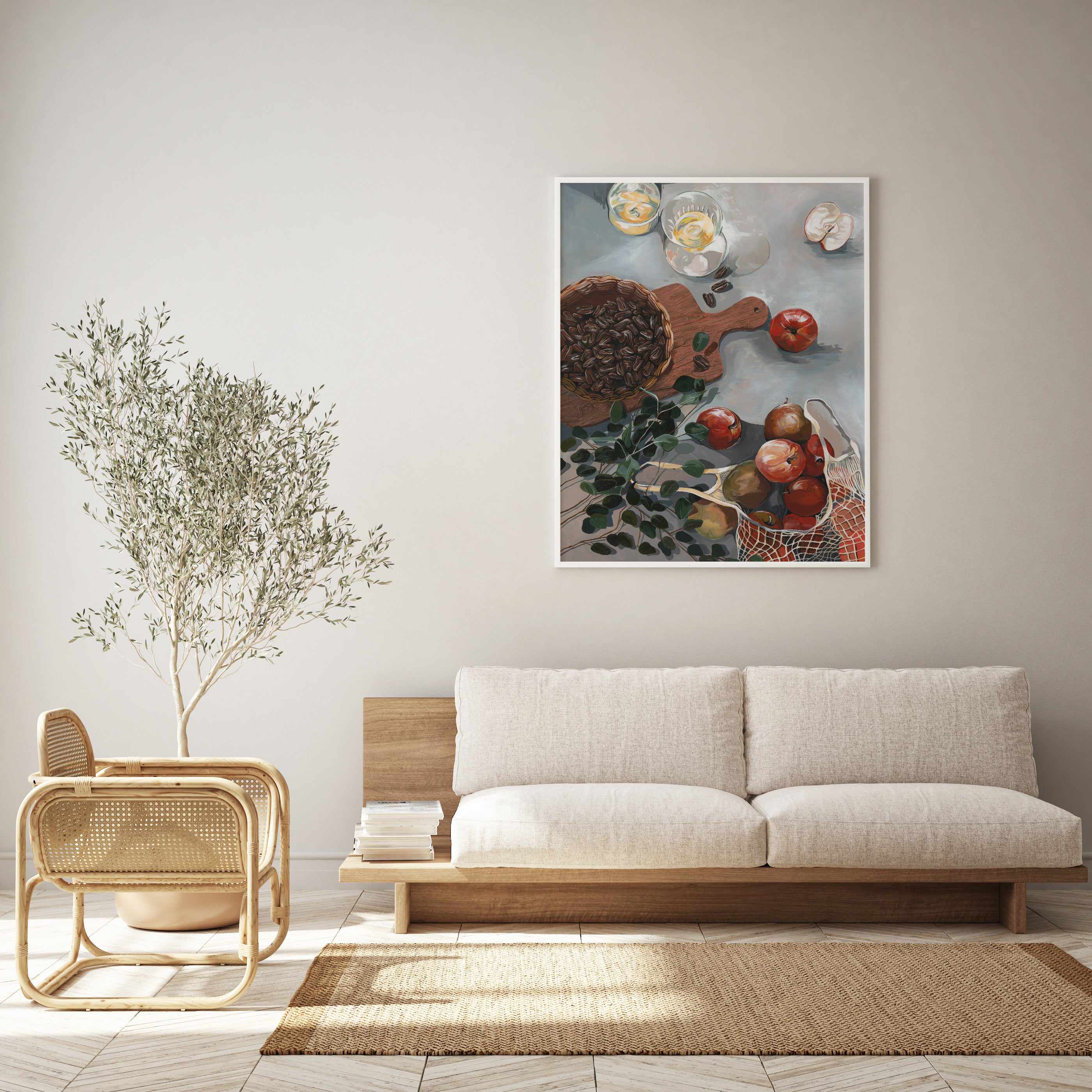 Apples and Walnuts by Cat Gerke | Art Print