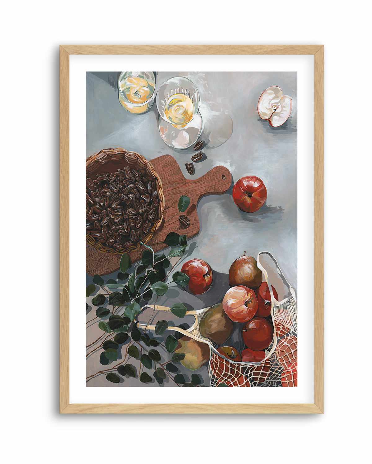 Apples and Walnuts by Cat Gerke | Art Print