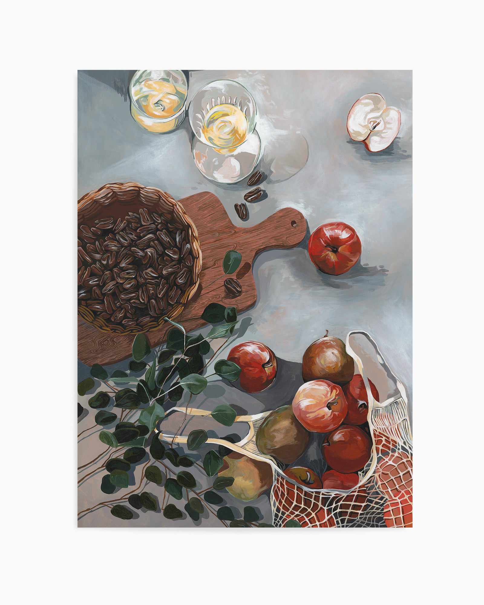 Apples and Walnuts by Cat Gerke | Art Print