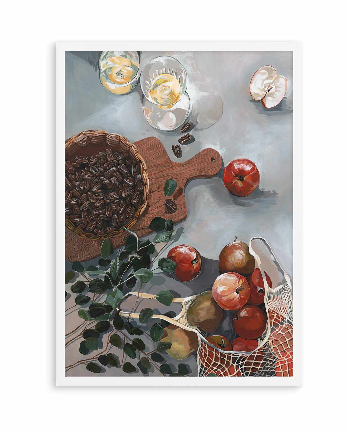 Apples and Walnuts by Cat Gerke | Art Print