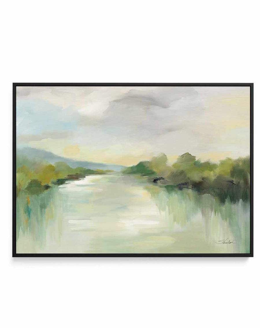 April River | Framed Canvas Art Print from Olive et Oriel where you can shop wallpaper and artworks online