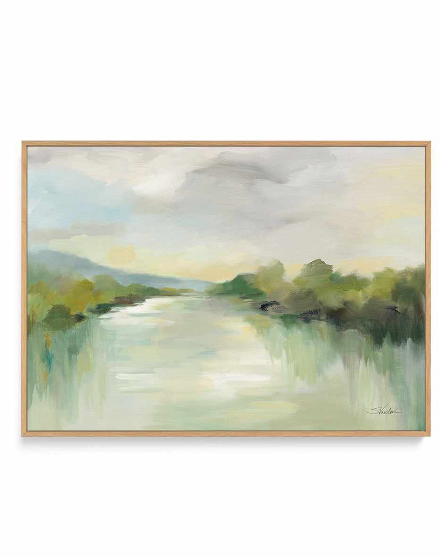 April River | Framed Canvas Art Print from Olive et Oriel where you can shop wallpaper and artworks online