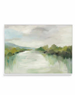 April River Light | Framed Canvas Art Print