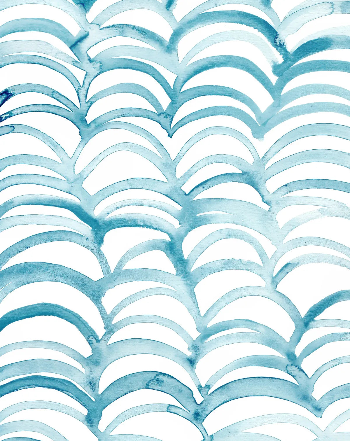 Aqua Arch Wallpaper from Olive et Oriel where you can shop wallpaper and artworks online