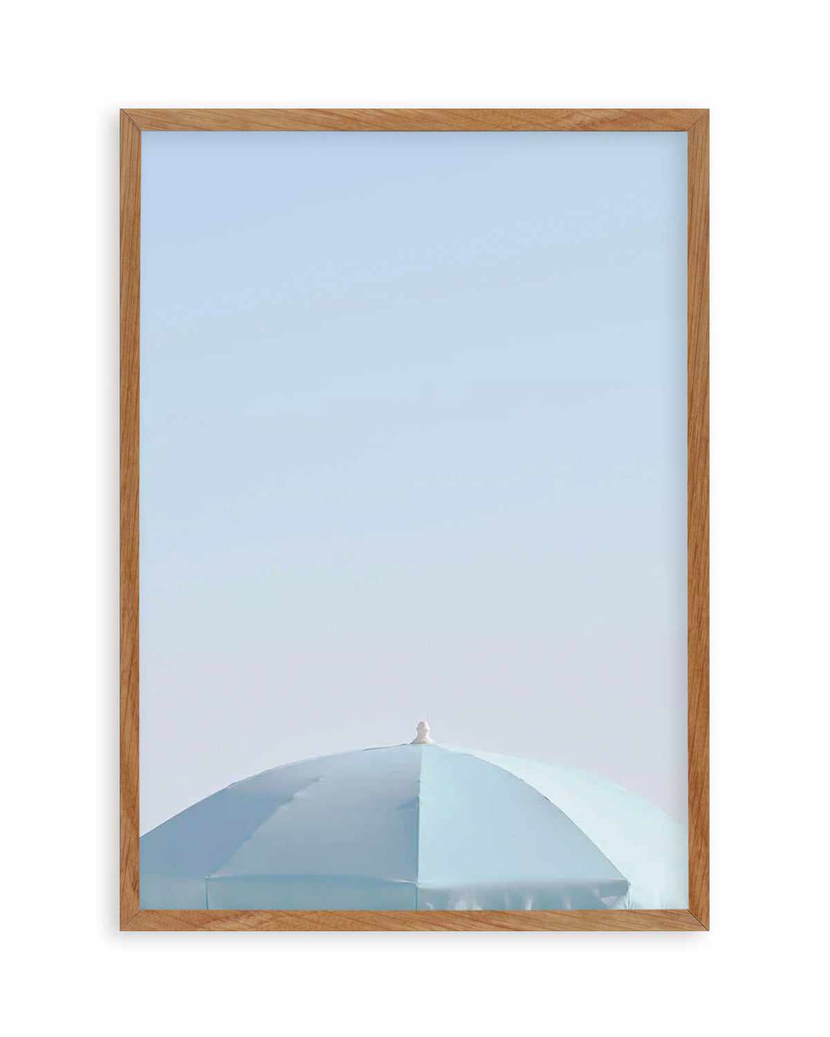 Aqua Parasol Art Print