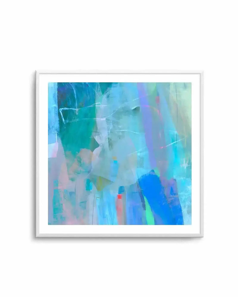 Aqua Strokes by Antonia Tzenova Art Print from Olive et Oriel where you can shop wallpaper and artworks online