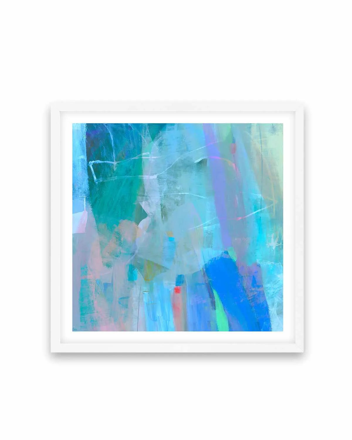 Aqua Strokes by Antonia Tzenova Art Print from Olive et Oriel where you can shop wallpaper and artworks online
