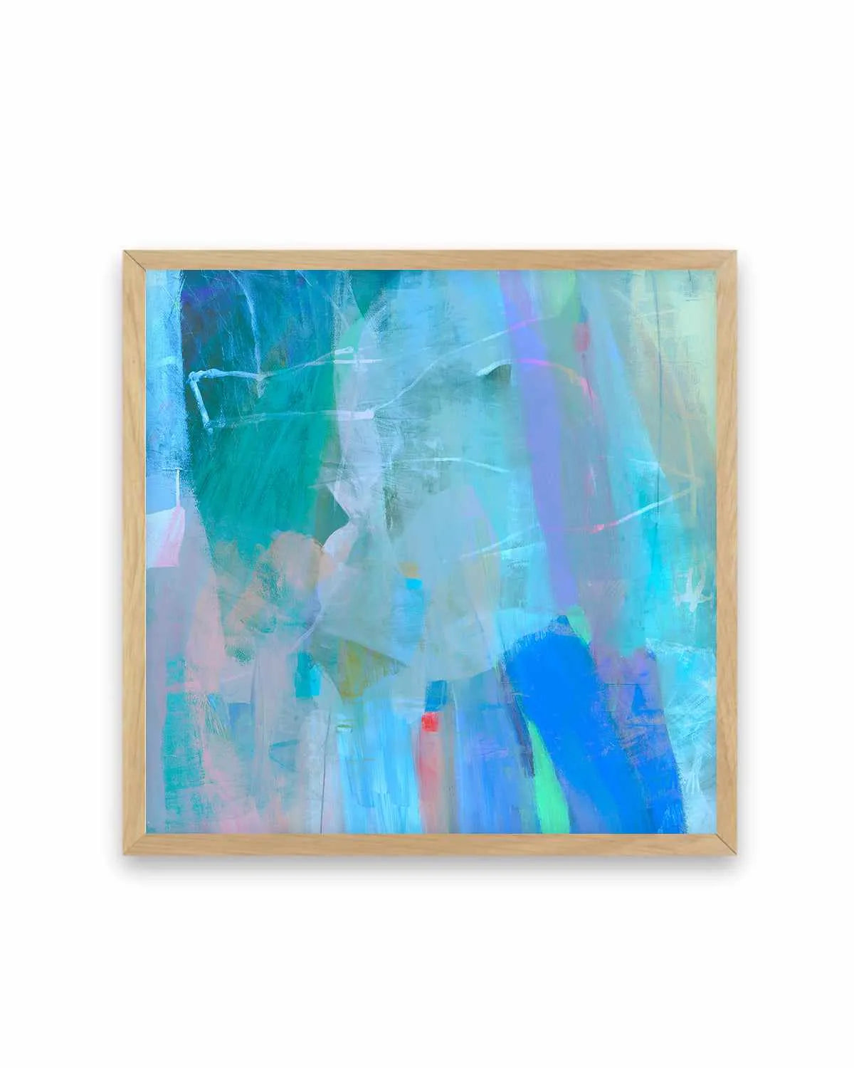 Aqua Strokes by Antonia Tzenova Art Print from Olive et Oriel where you can shop wallpaper and artworks online