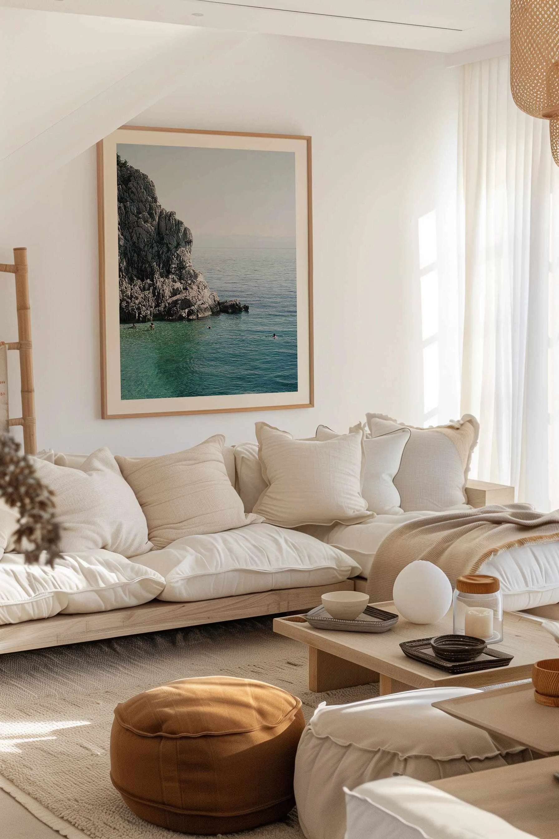 Aqua Waters by Tim Reed Art Print from Olive et Oriel where you can shop wallpaper and artworks online