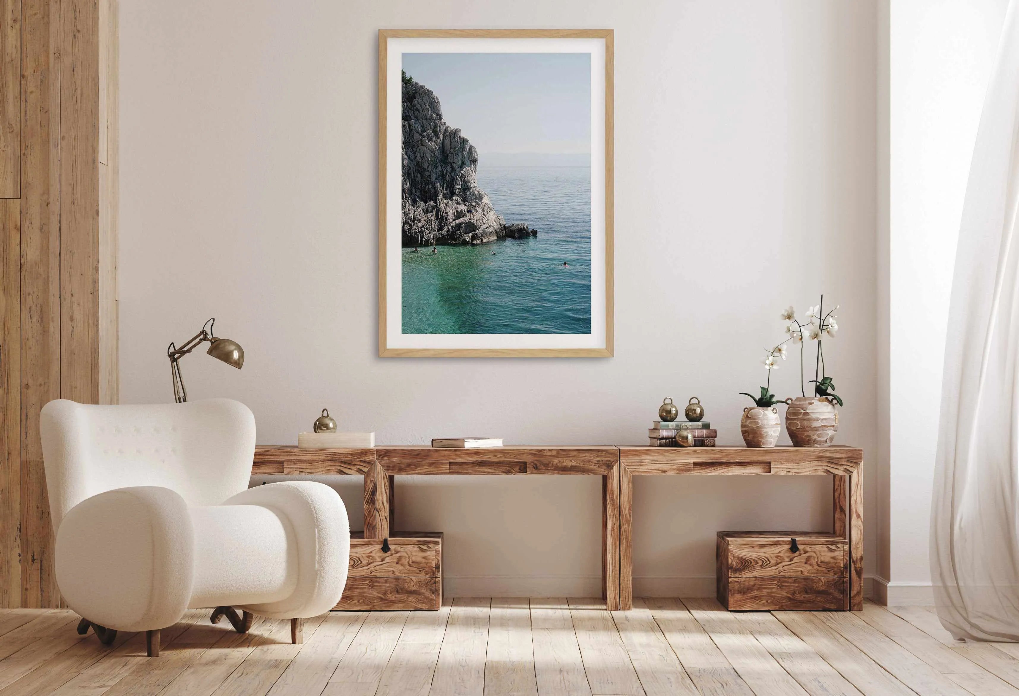 Aqua Waters by Tim Reed Art Print from Olive et Oriel where you can shop wallpaper and artworks online