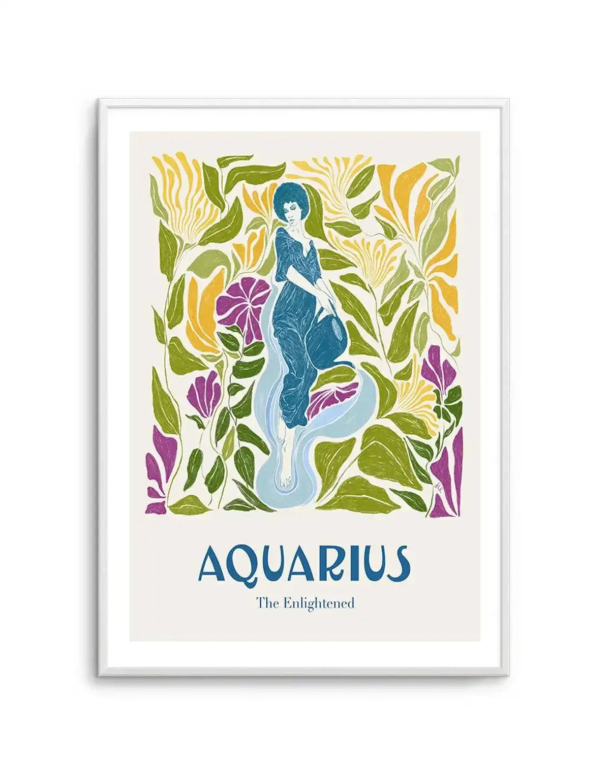 Aquarius By Jenny Liz Rome Art Print-PRINT-Olive et Oriel-Olive et Oriel-Buy-Australian-Art-Prints-Online-with-Olive-et-Oriel-Your-Artwork-Specialists-Austrailia-Decorate-With-Coastal-Photo-Wall-Art-Prints-From-Our-Beach-House-Artwork-Collection-Fine-Poster-and-Framed-Artwork