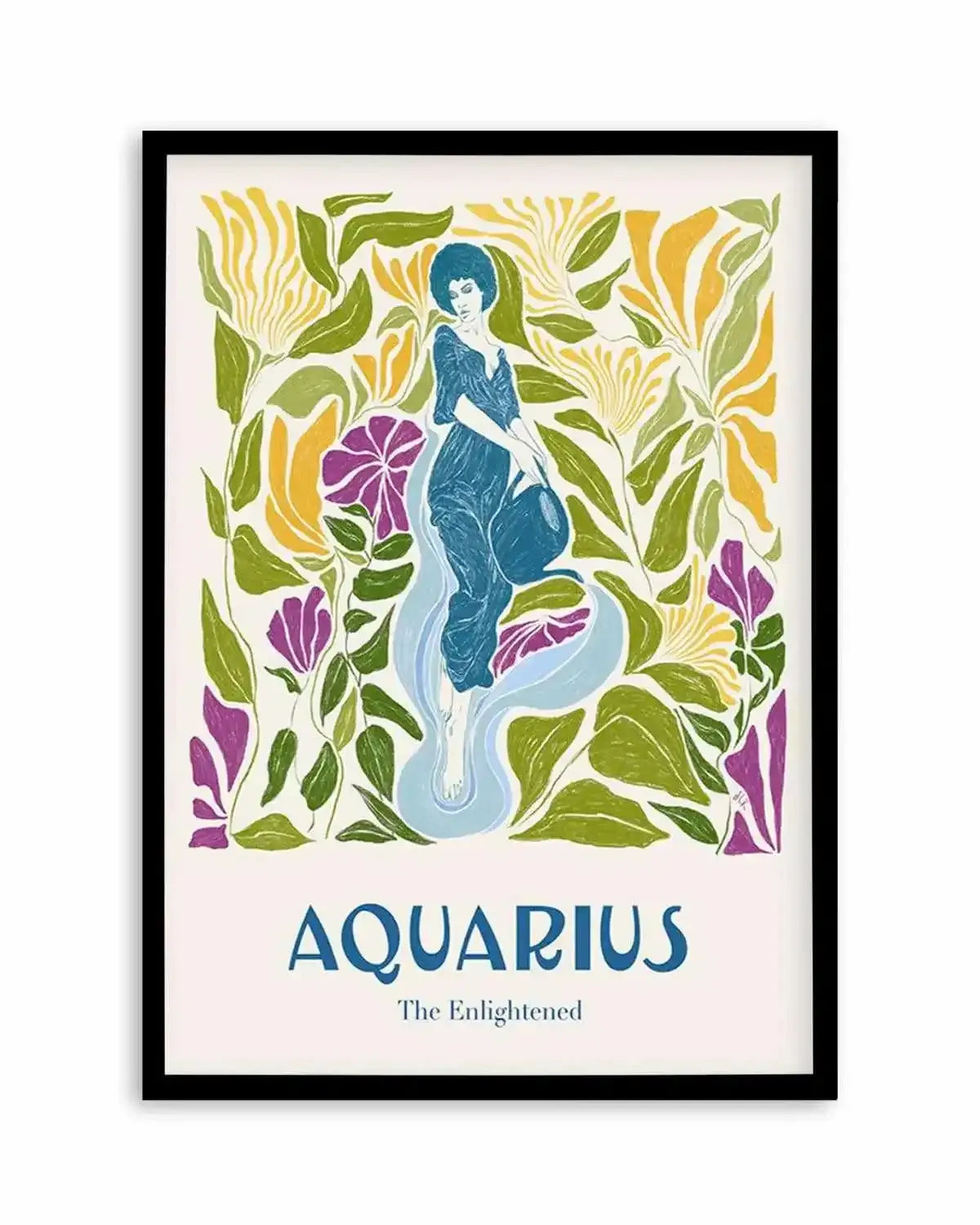 Aquarius By Jenny Liz Rome Art Print from Olive et Oriel where you can shop wallpaper and artworks online