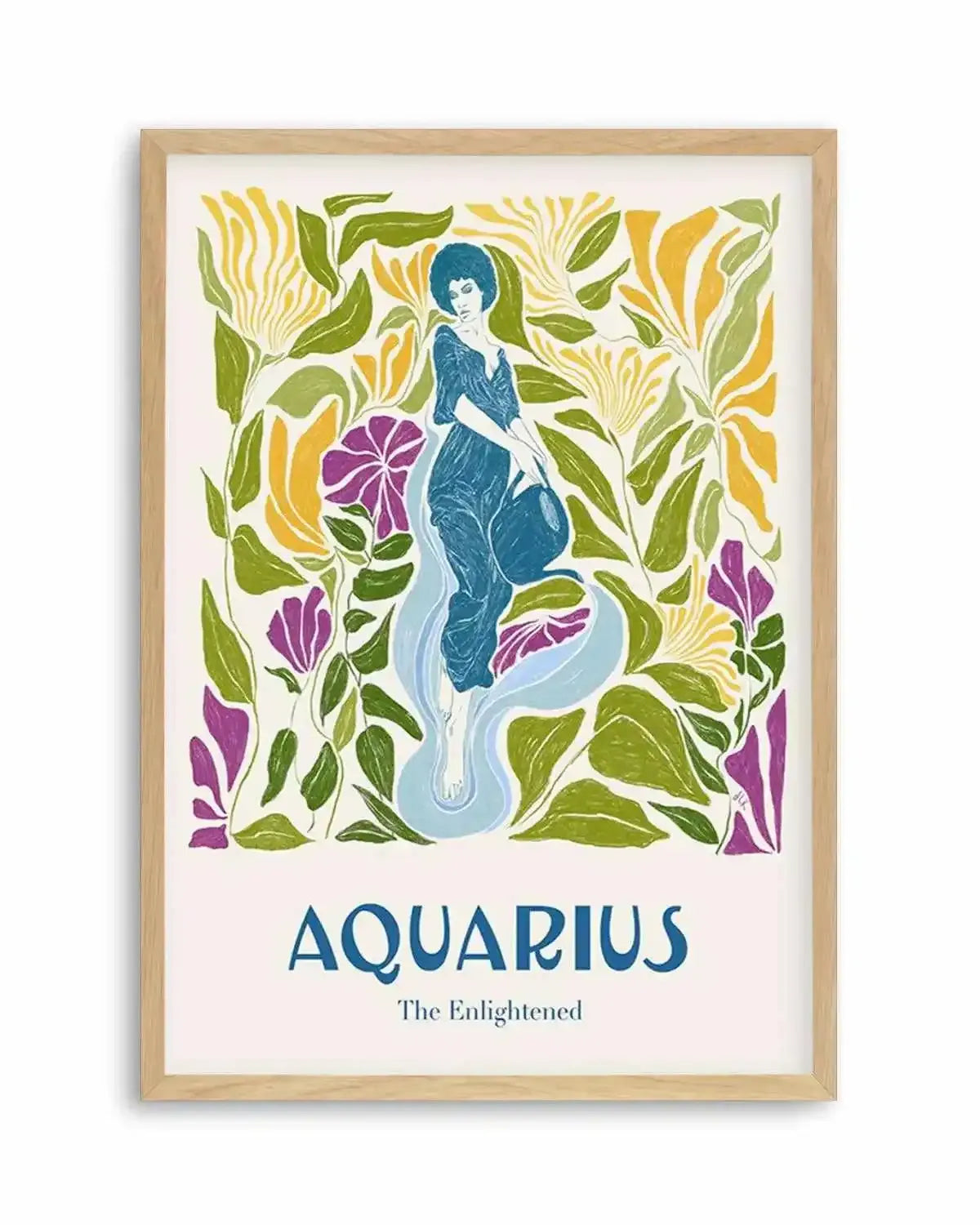 Aquarius By Jenny Liz Rome Art Print from Olive et Oriel where you can shop wallpaper and artworks online