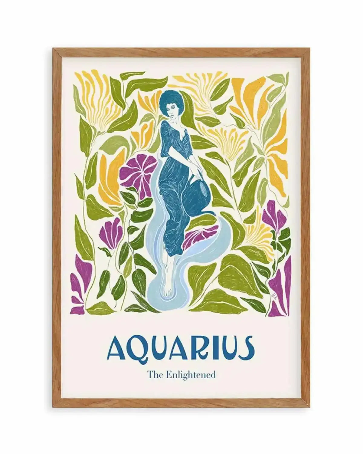 Aquarius By Jenny Liz Rome Art Print from Olive et Oriel where you can shop wallpaper and artworks online