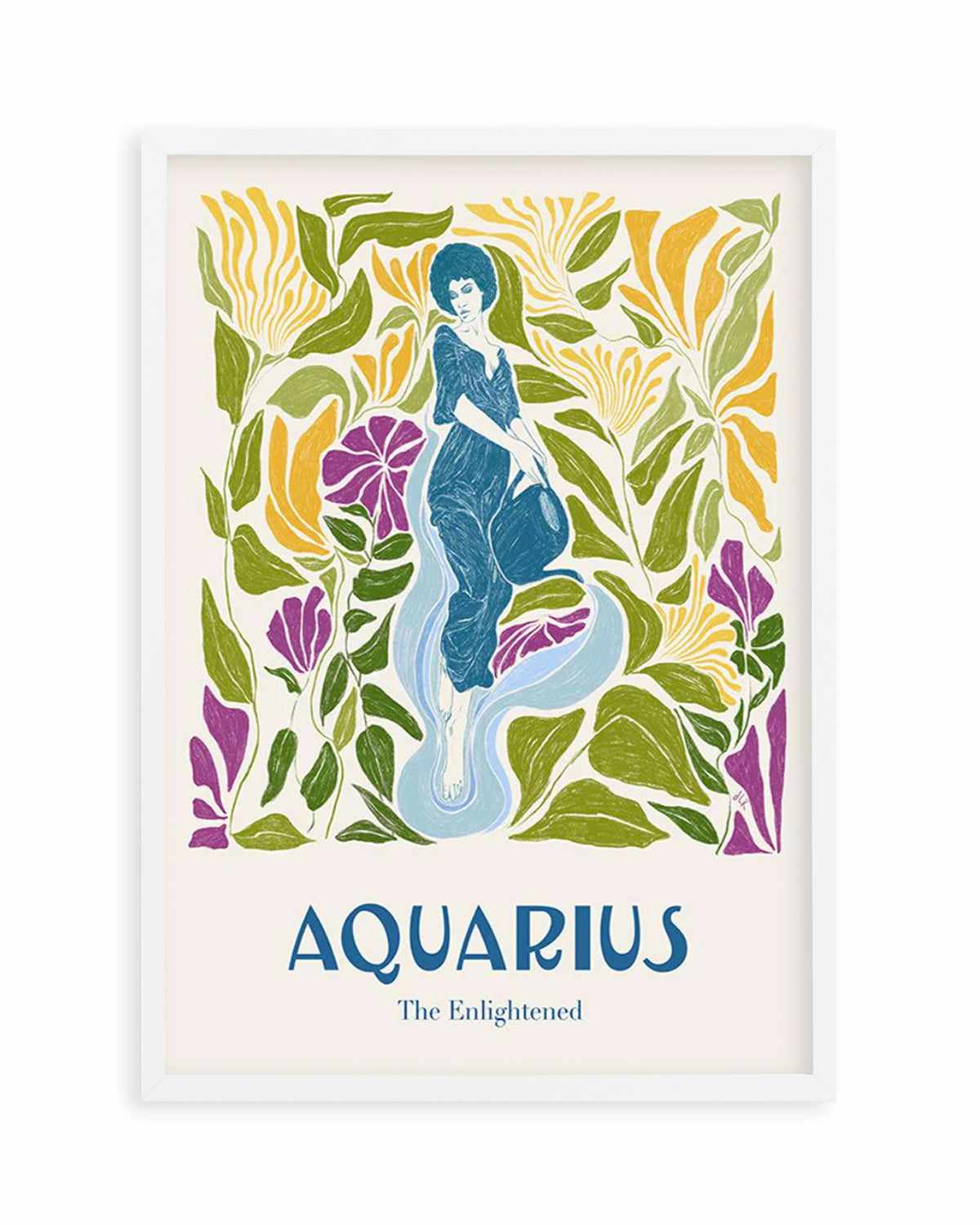 Aquarius By Jenny Liz Rome Art Print