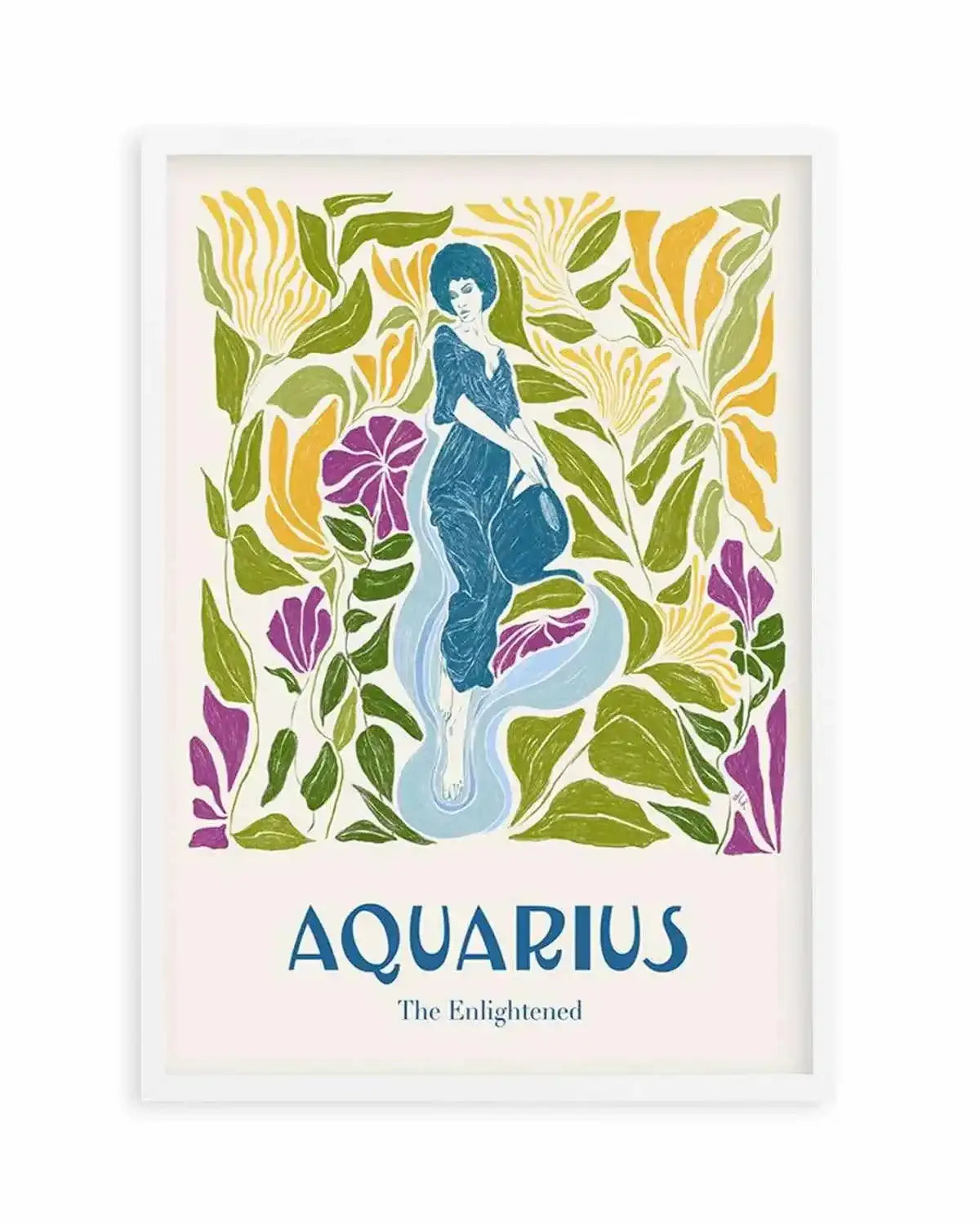Aquarius By Jenny Liz Rome Art Print from Olive et Oriel where you can shop wallpaper and artworks online