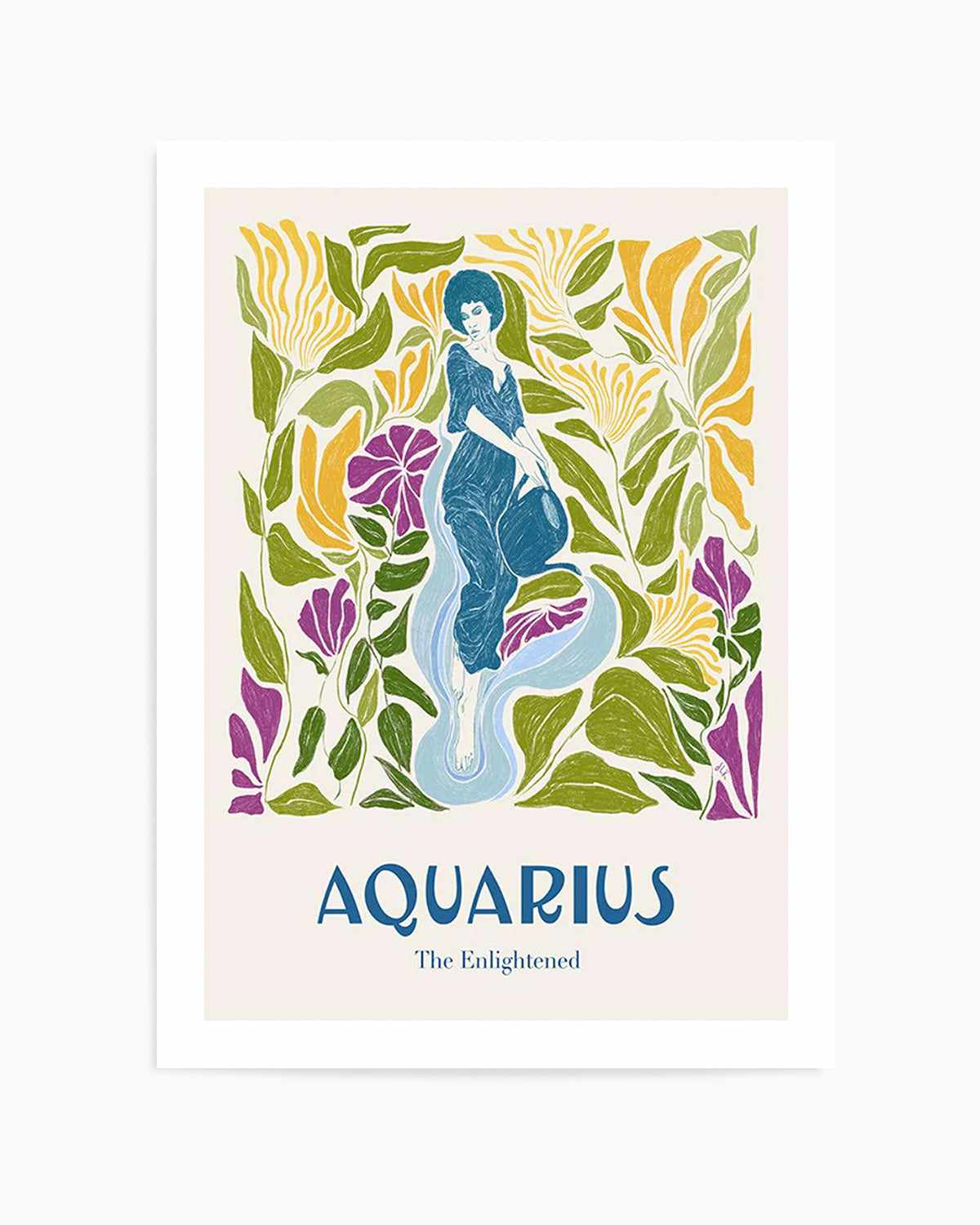 Aquarius By Jenny Liz Rome Art Print