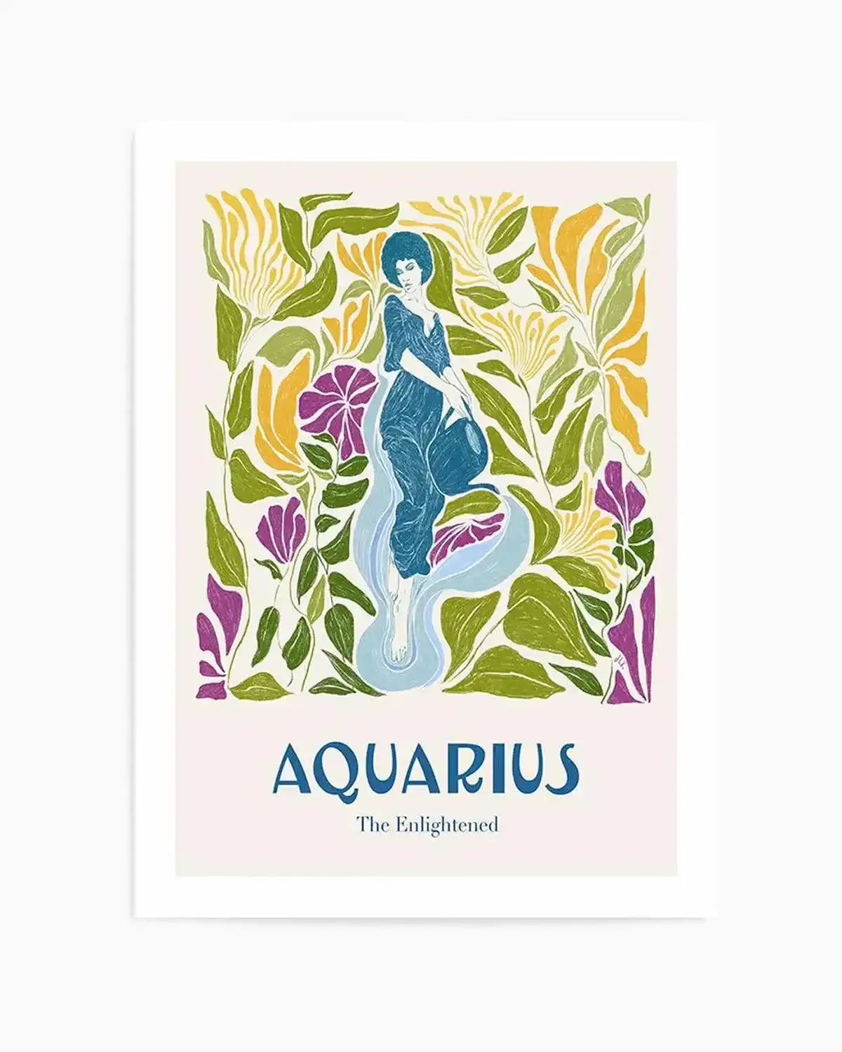 Aquarius By Jenny Liz Rome Art Print from Olive et Oriel where you can shop wallpaper and artworks online