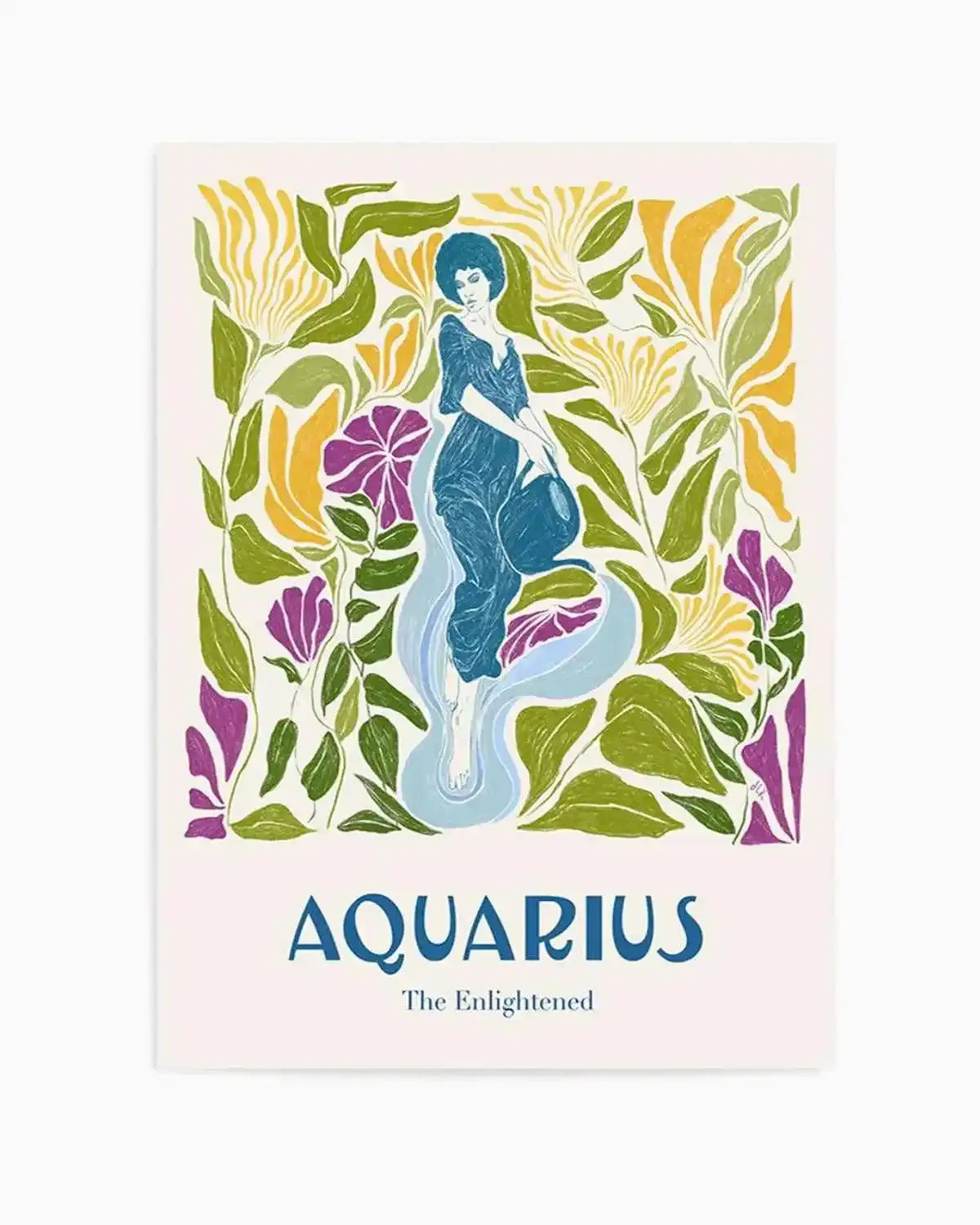 Aquarius By Jenny Liz Rome Art Print from Olive et Oriel where you can shop wallpaper and artworks online