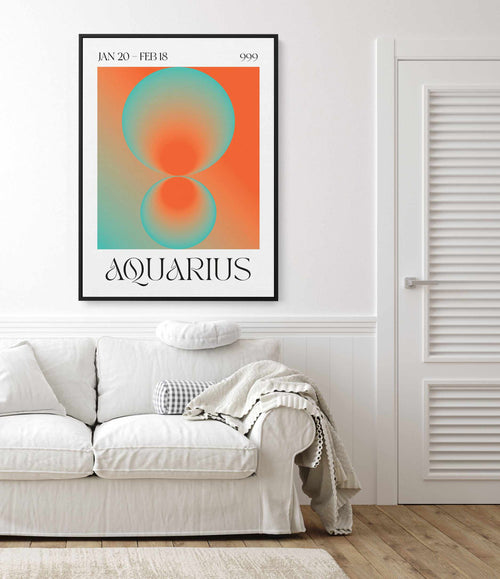 Aquarius by Valeria Castillo | Framed Canvas Art Print