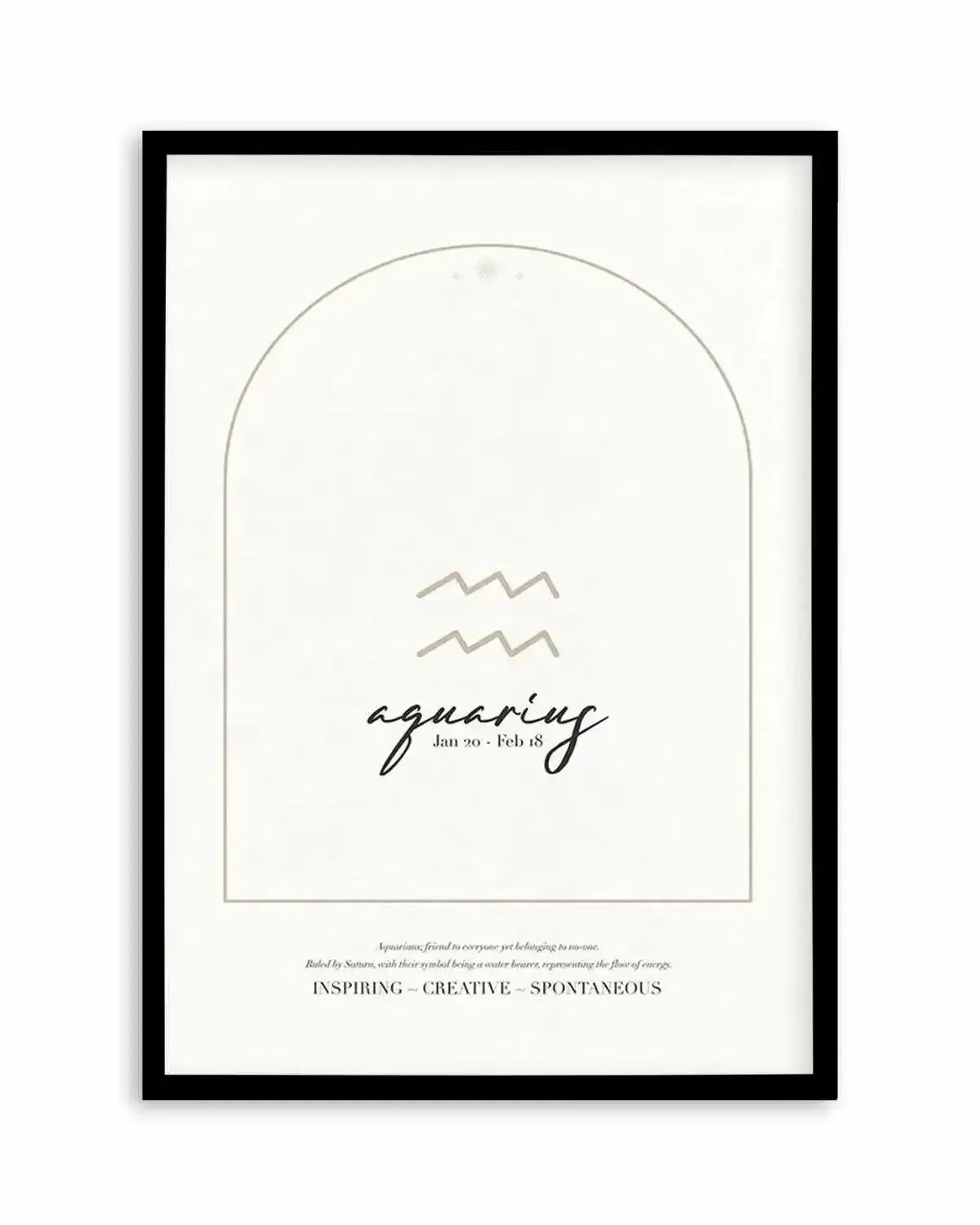 Aquarius Star Sign Art Print from Olive et Oriel where you can shop wallpaper and artworks online