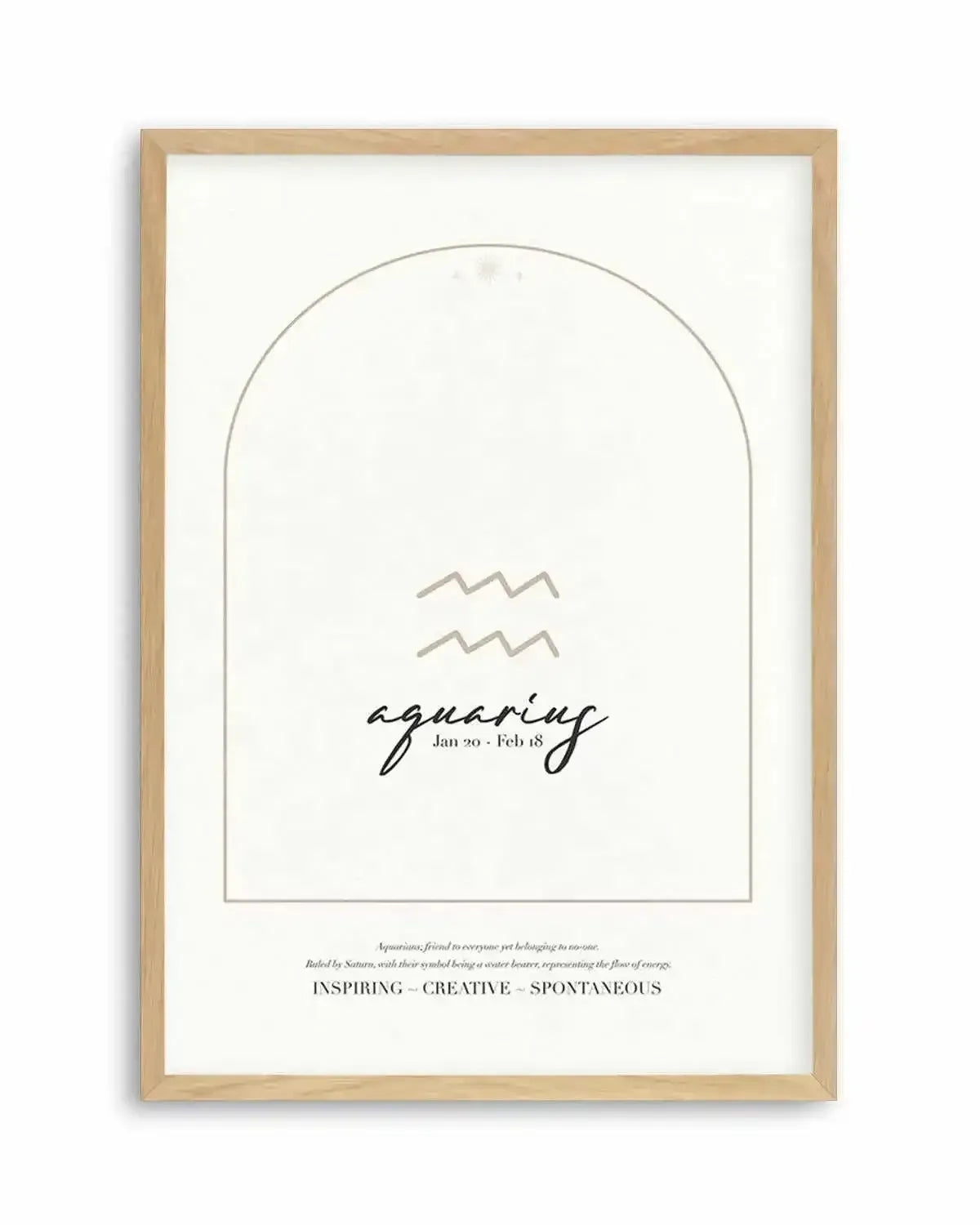 Aquarius Star Sign Art Print from Olive et Oriel where you can shop wallpaper and artworks online
