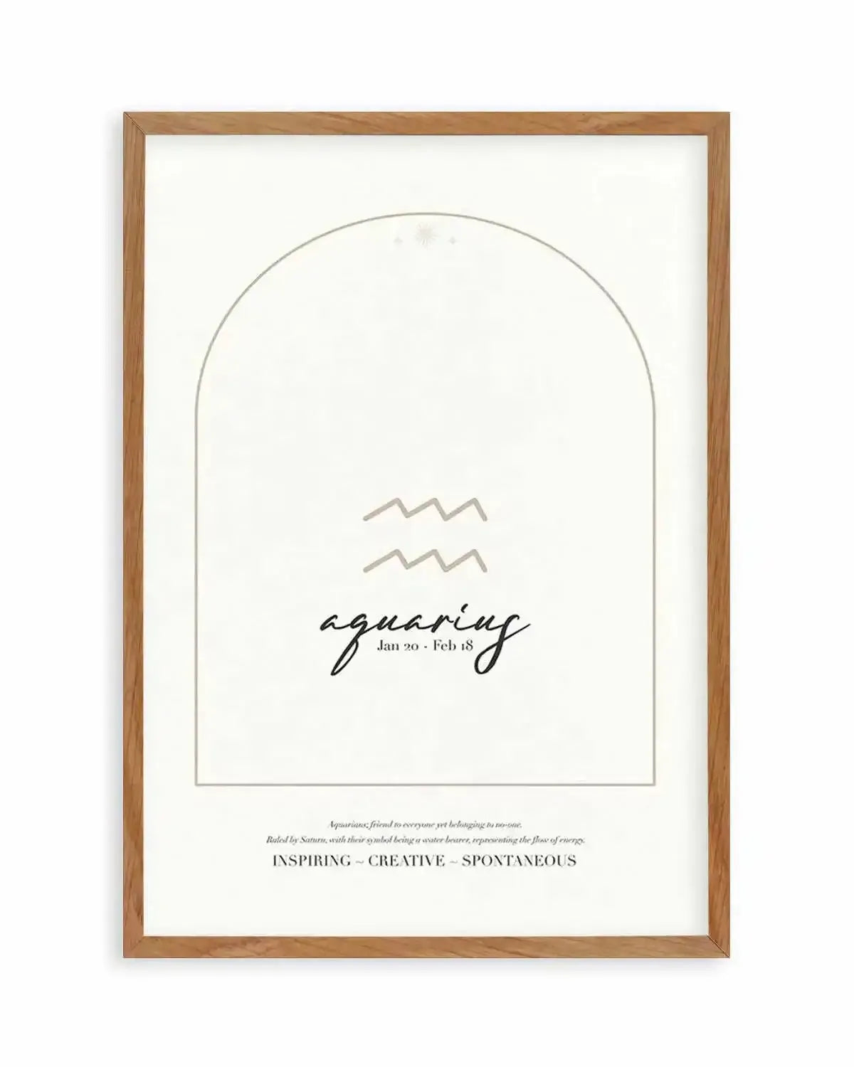 Aquarius Star Sign Art Print from Olive et Oriel where you can shop wallpaper and artworks online