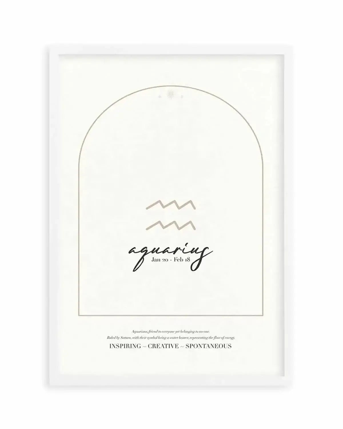 Aquarius Star Sign Art Print from Olive et Oriel where you can shop wallpaper and artworks online