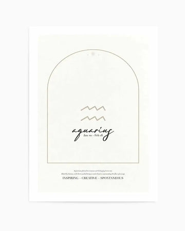 Aquarius Star Sign Art Print from Olive et Oriel where you can shop wallpaper and artworks online