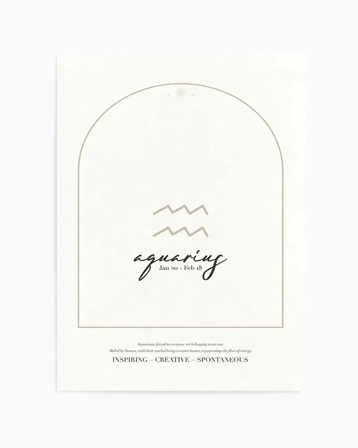 Aquarius Star Sign Art Print from Olive et Oriel where you can shop wallpaper and artworks online